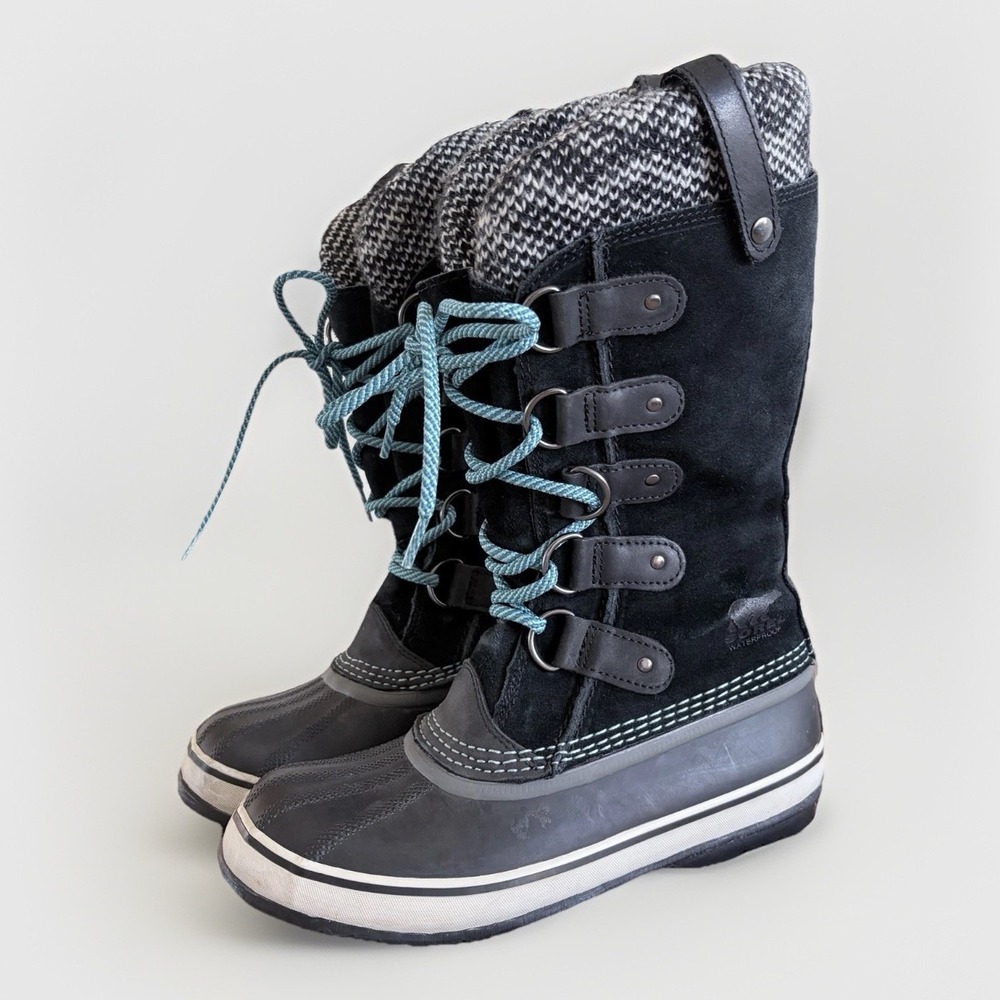 Sorel Joan Of Arctic Knit II Boots Winter Snow Ski Waterproof Sz 7 Women